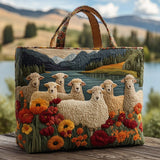 Handmade Sheep Bag at the Lake