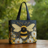 Handmade Bag with Daisies and Stars
