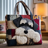 Handmade Shopping Bag with Schnauzer