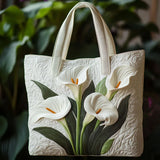 Quilted Shell Bag Handmade White