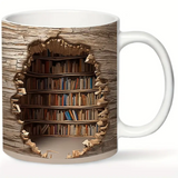 Charming Library Mug with Heat Activation