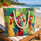 Handmade Beach Bag | Funky Chicken