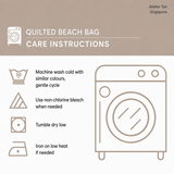 Handmade Beach Bag | Blue Turtle